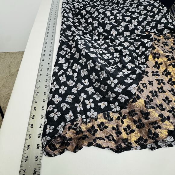 ML Monique Lhuillier Sleeveless Floral High Neck Gown Black Women's Size 10 - Picture 16 of 16